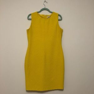Yellow Calvin Klein Suit Dress